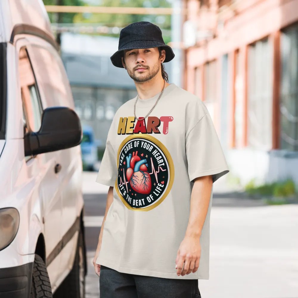 Heartbeat Emblem Oversized Tee product image (20)
