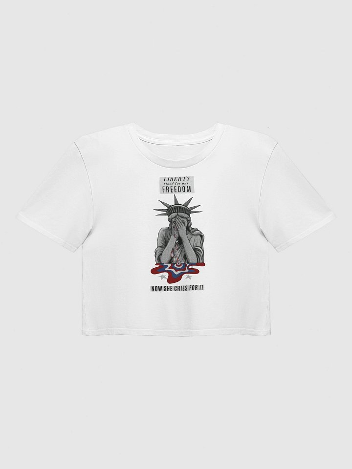 Liberty In Mourning- Lady Liberty Crop Top product image (2)