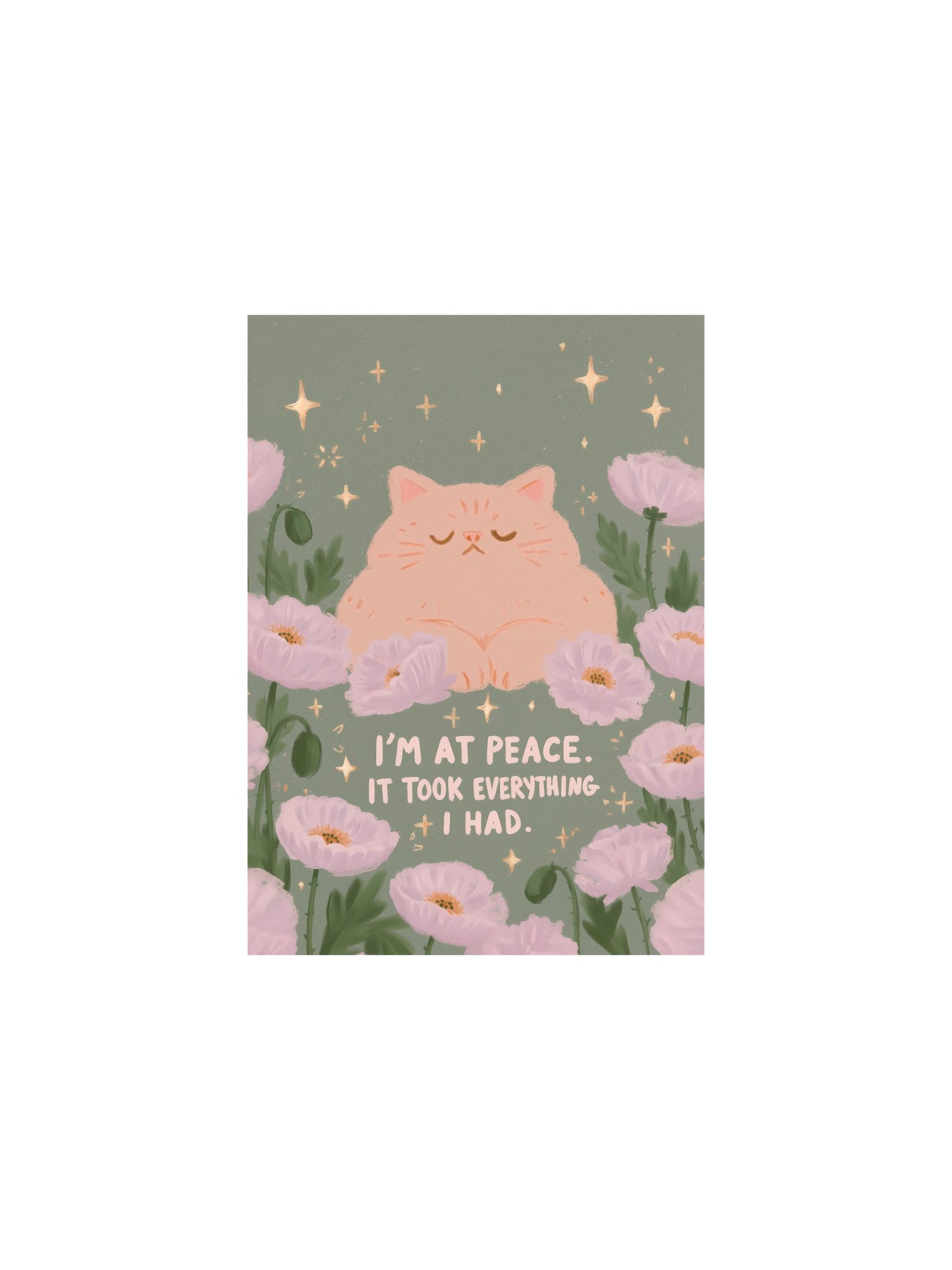 I’m at Peace Cat Poster product image (6)