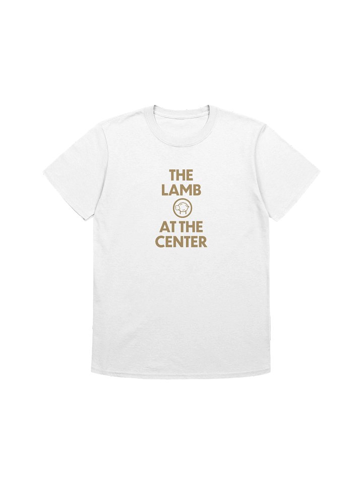 The Lamb at the Center (White Tee) product image (1)