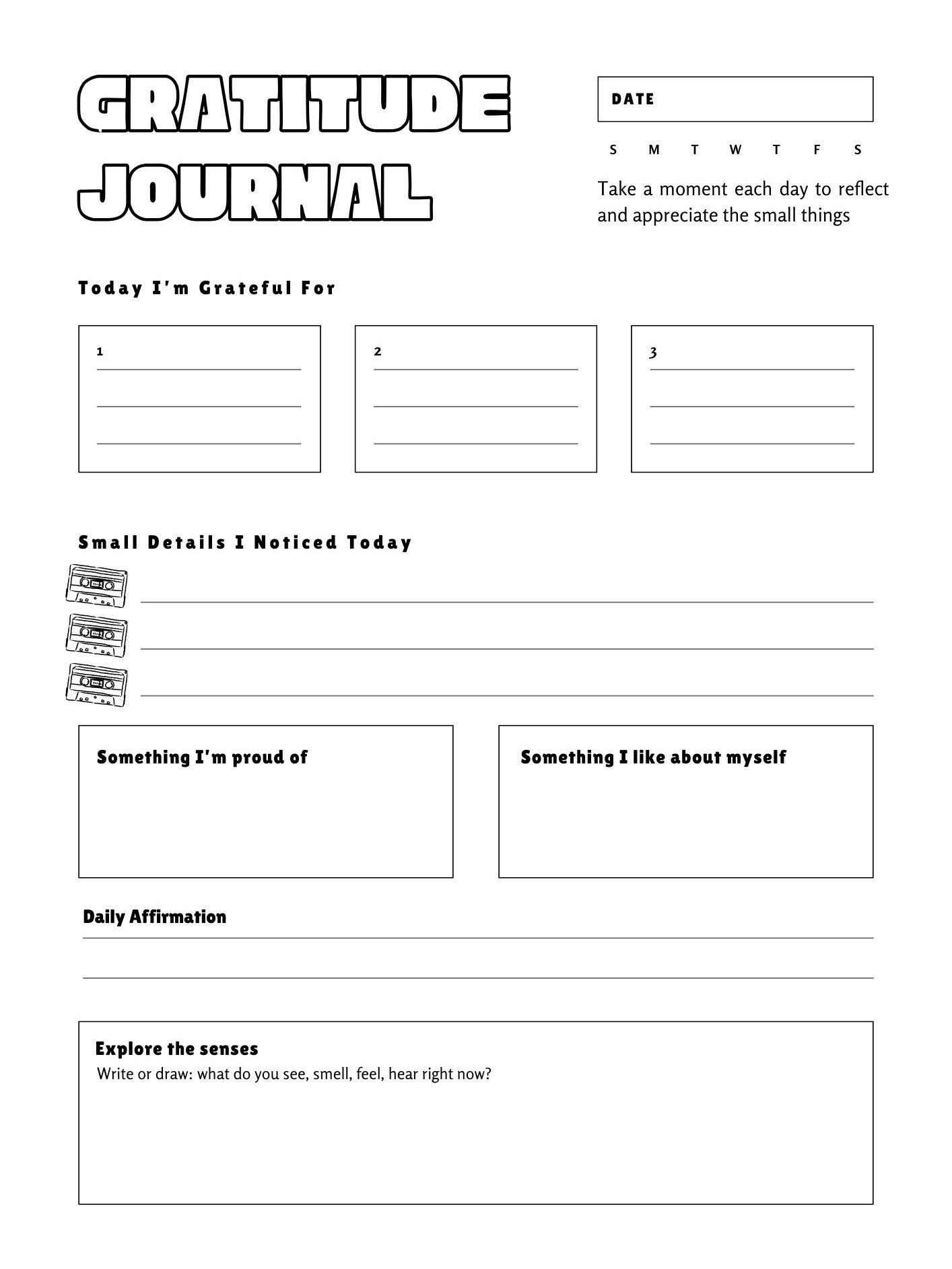 Downloadable Gratitude PDF with Printer Friendly Version product image (2)