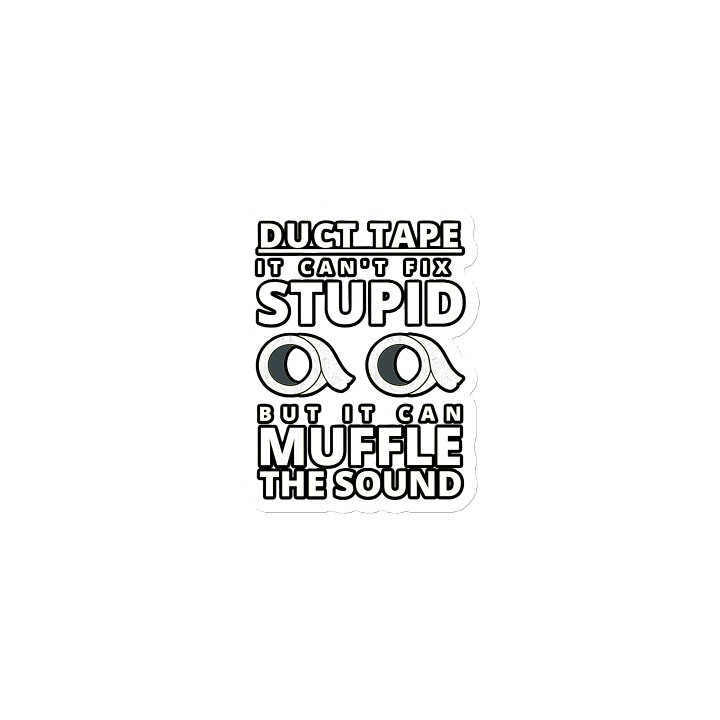DUCTTAPE : IT CAN'T FIX STUPID BUT IT CAN MUFFLE THE SOUND product image (1)