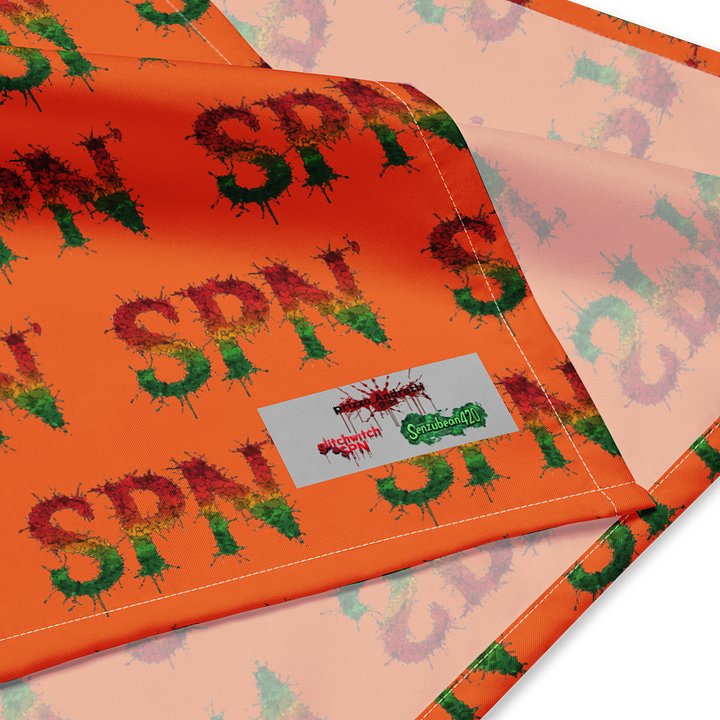 Vibrant SPN Rasta Grid Bandana product image (4)