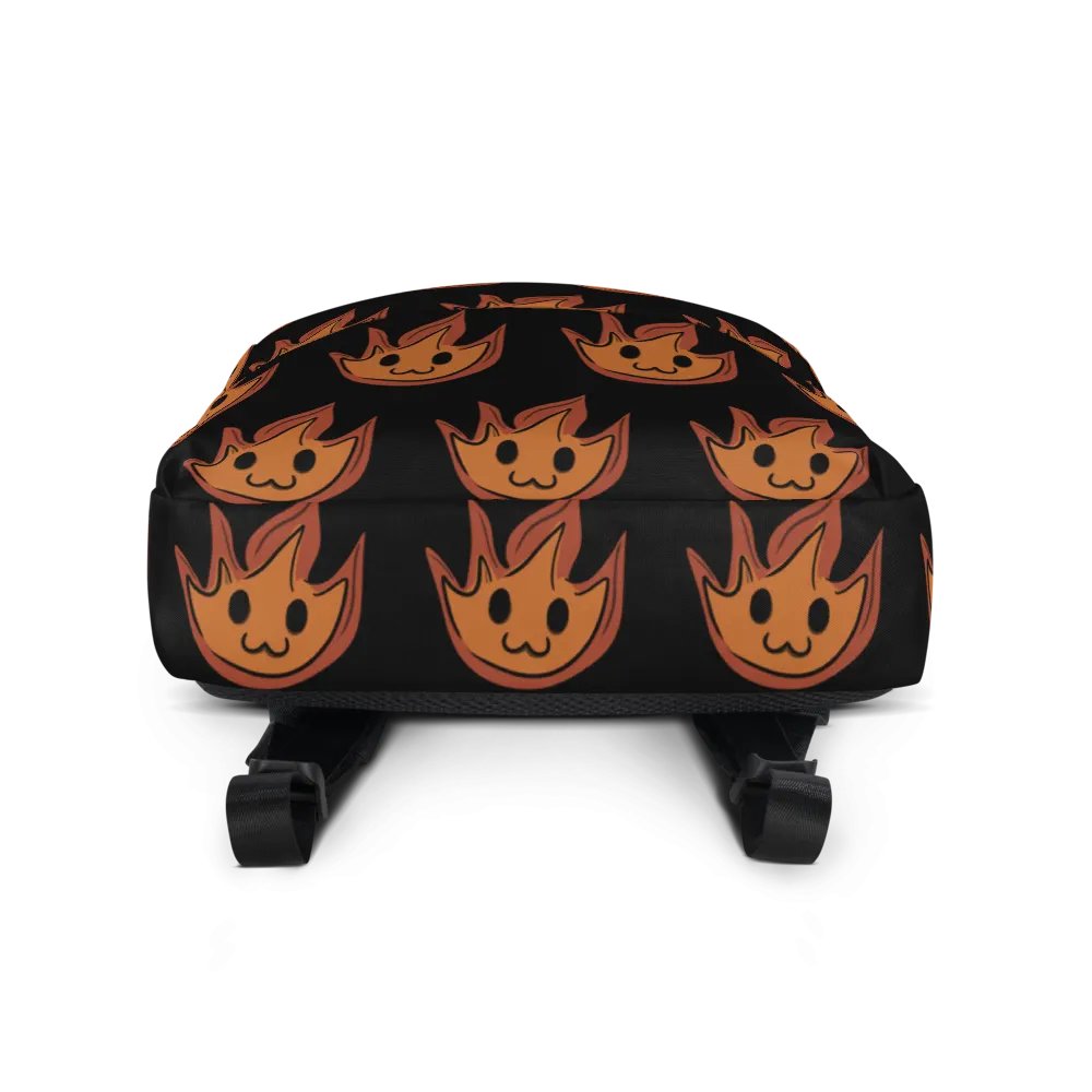 Smol Flame All-Over Print Backpack product image (3)