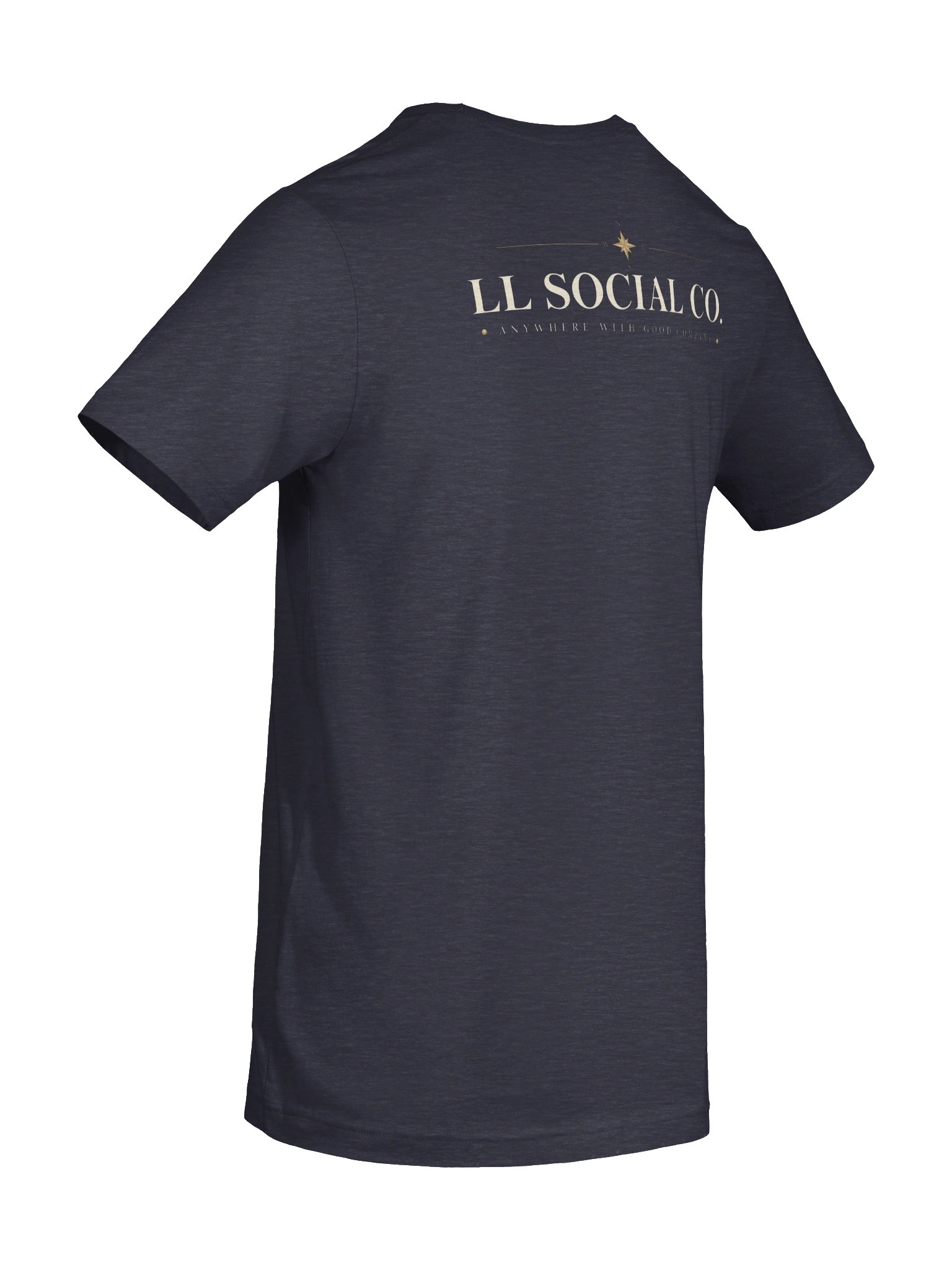 LL Social Co. Compass Essential Tee — Anywhere With Good Company | Ivory product image (83)