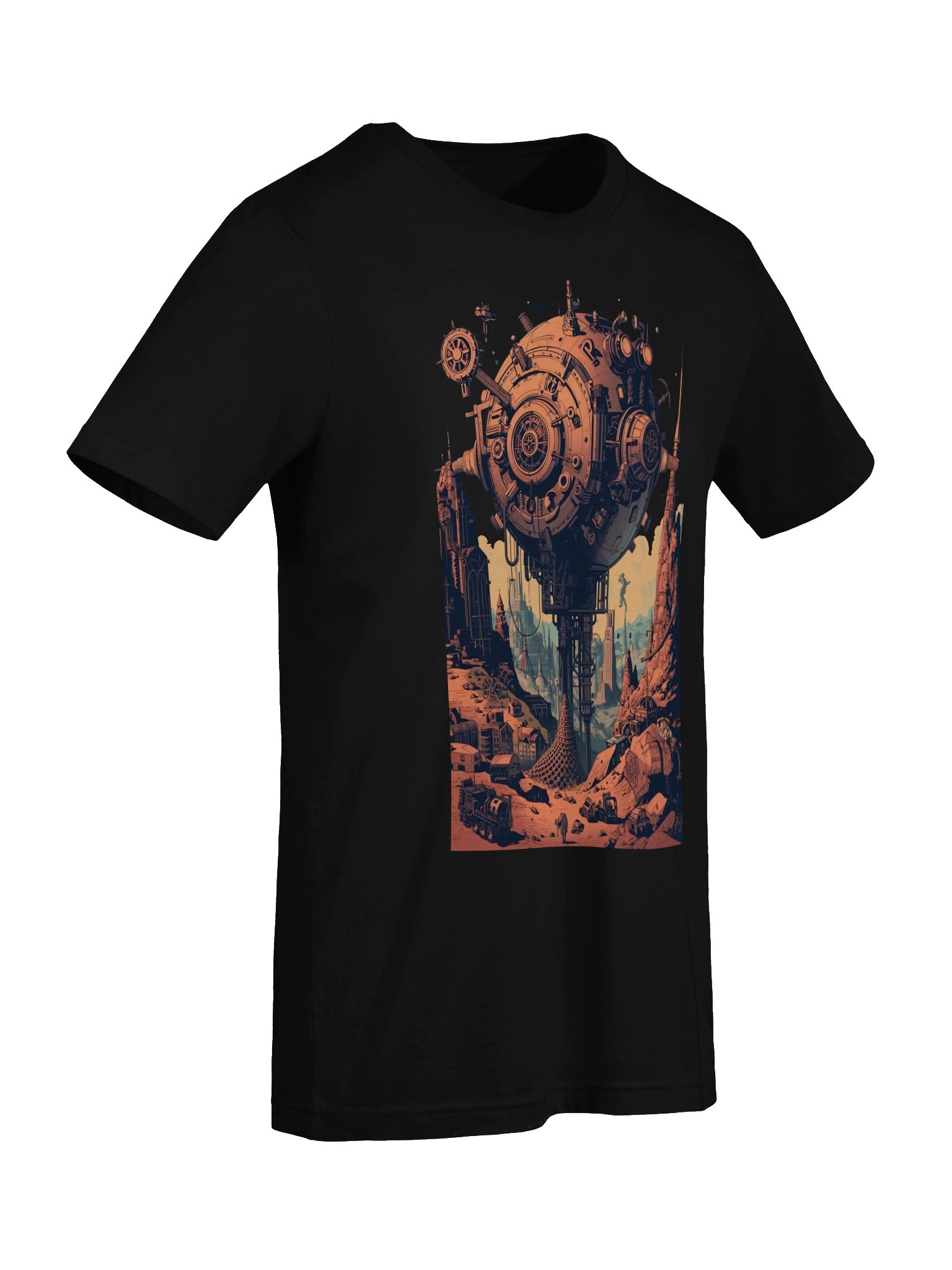 Orbital Outpost Sci-Fi Lightweight T-Shirt product image (2)