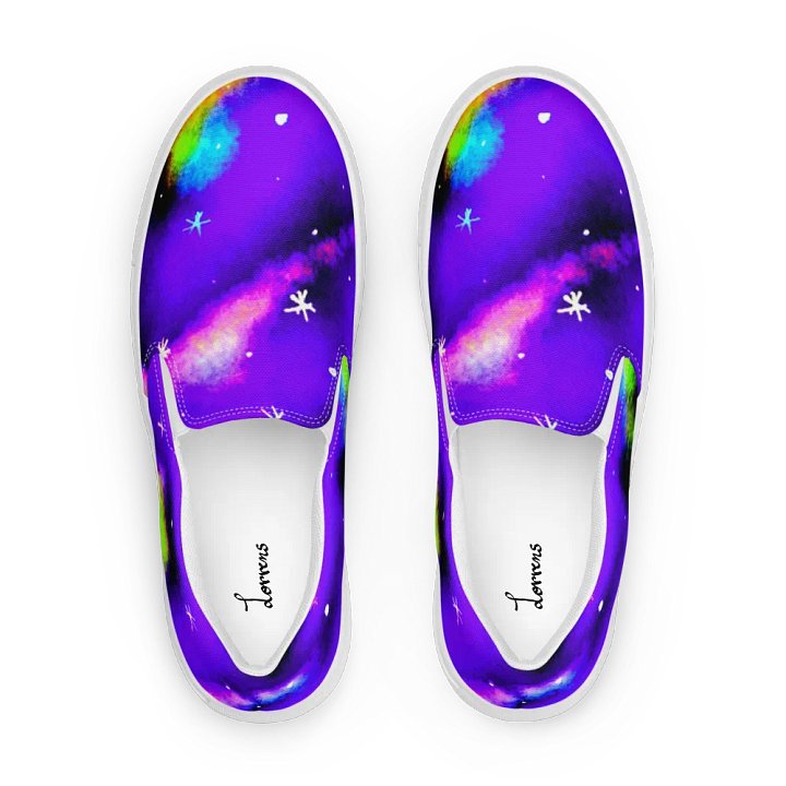 Purple Galaxy Dreams Slip-Ons product image (1)