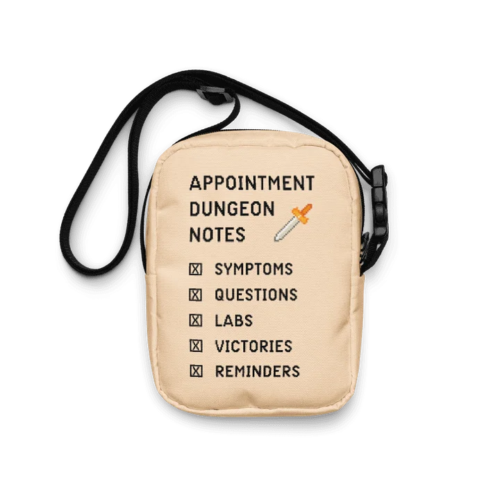 Appointment Dungeon Notes Crossbody Bag | Chronic Illness Essentials Bag product image (1)