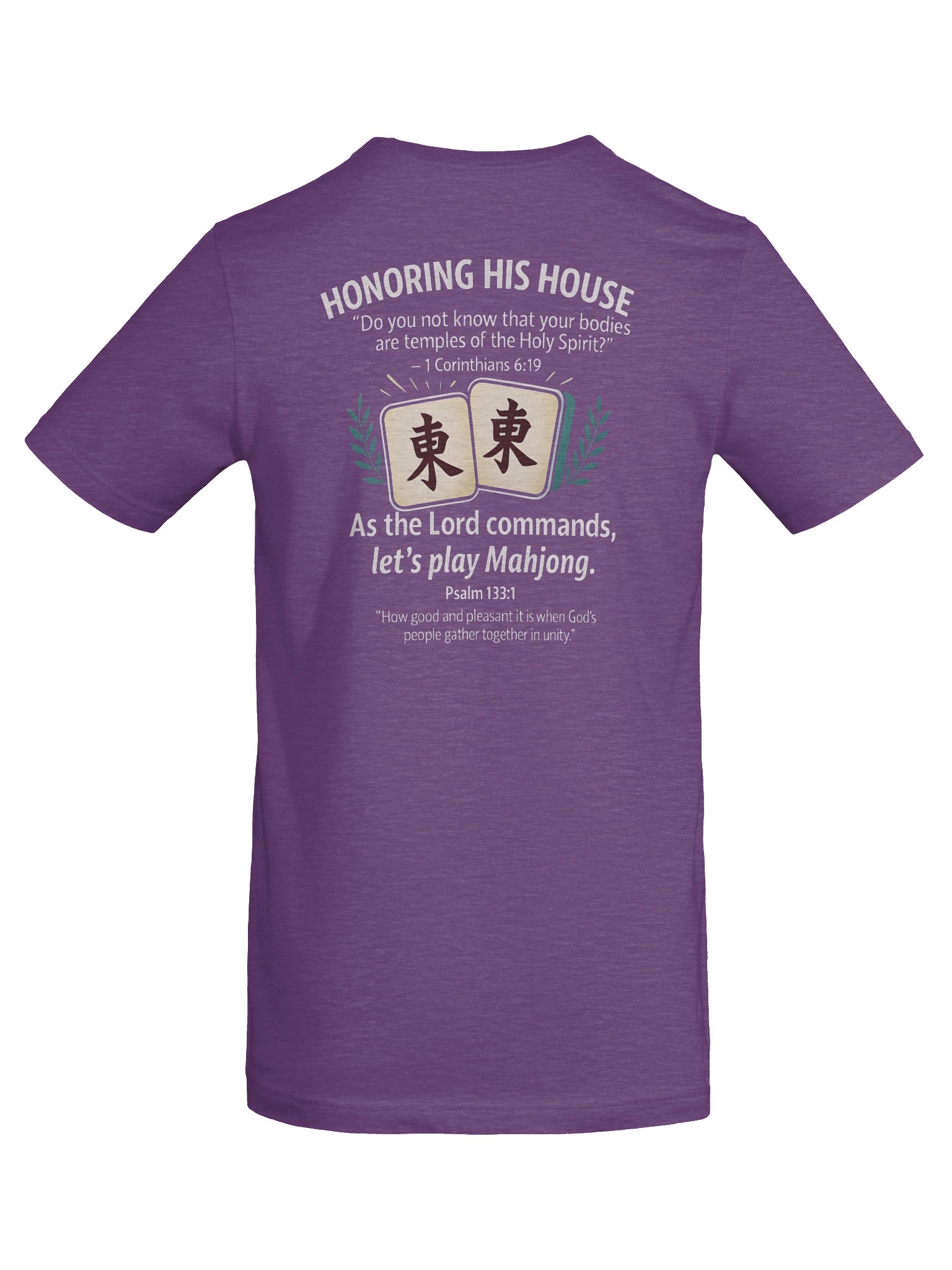 His House Unisex "Let's Play Mahjong" T-Shirt product image (6)