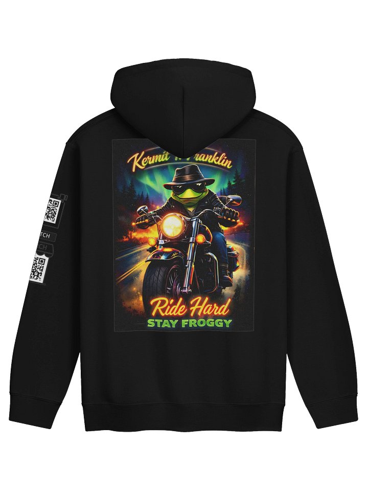 Chill Ride Hard Frog Hoodie w/QR product image (2)