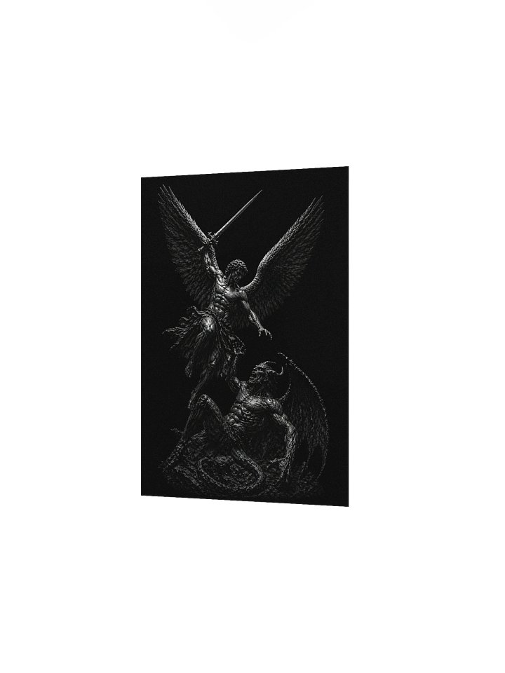 Winged Duel: Angel vs Demon Matte Poster product image (14)