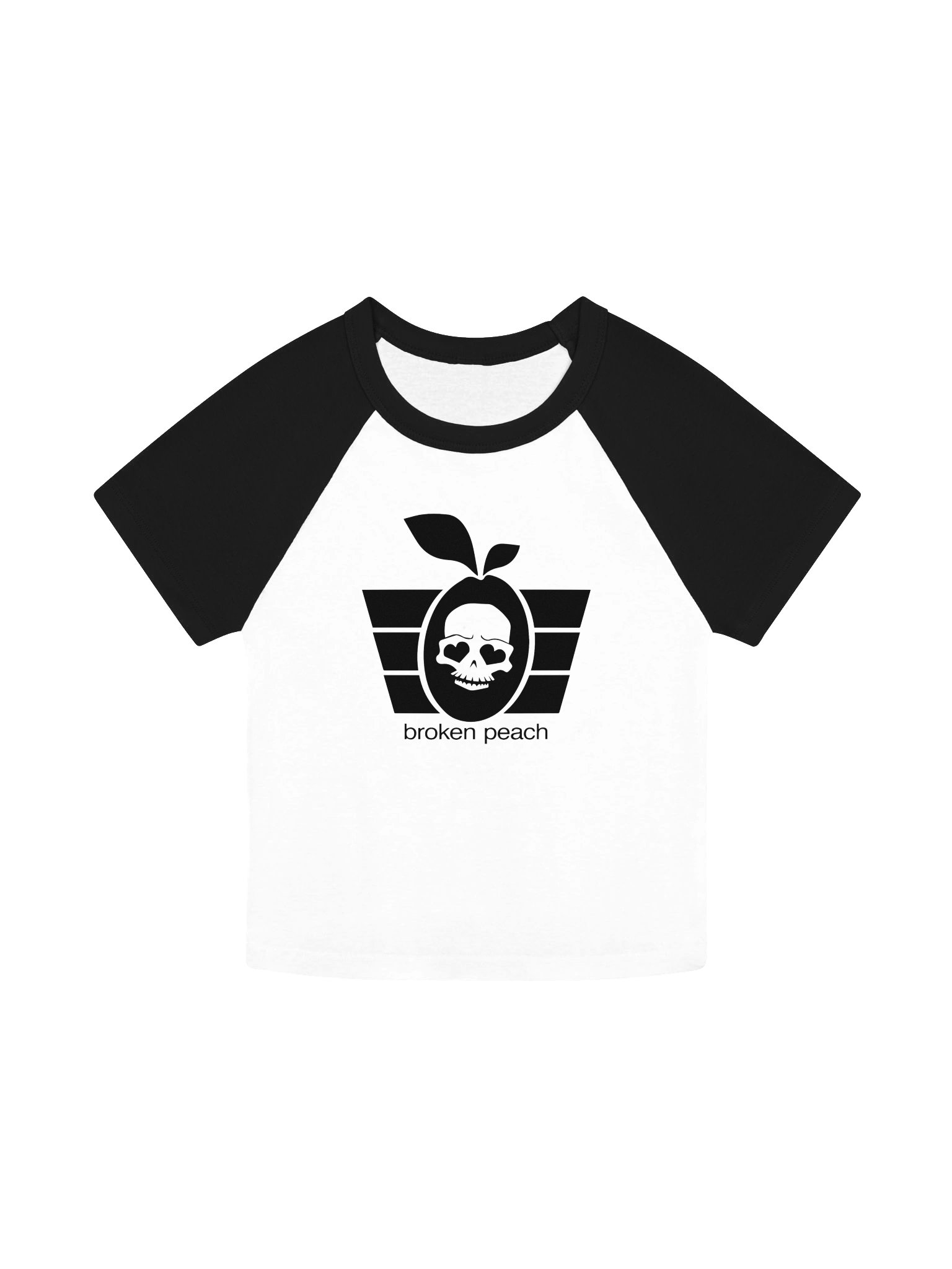 Broken Peach - Women's Raglan Tee Classic Halloween Logo product image (1)