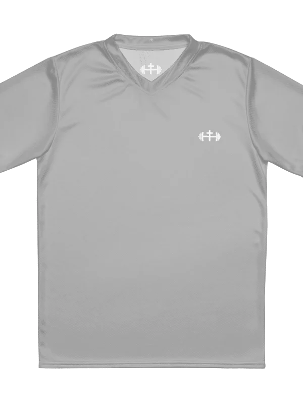 His House Mens Performance V-Neck T-Shirt - Silver product image (4)