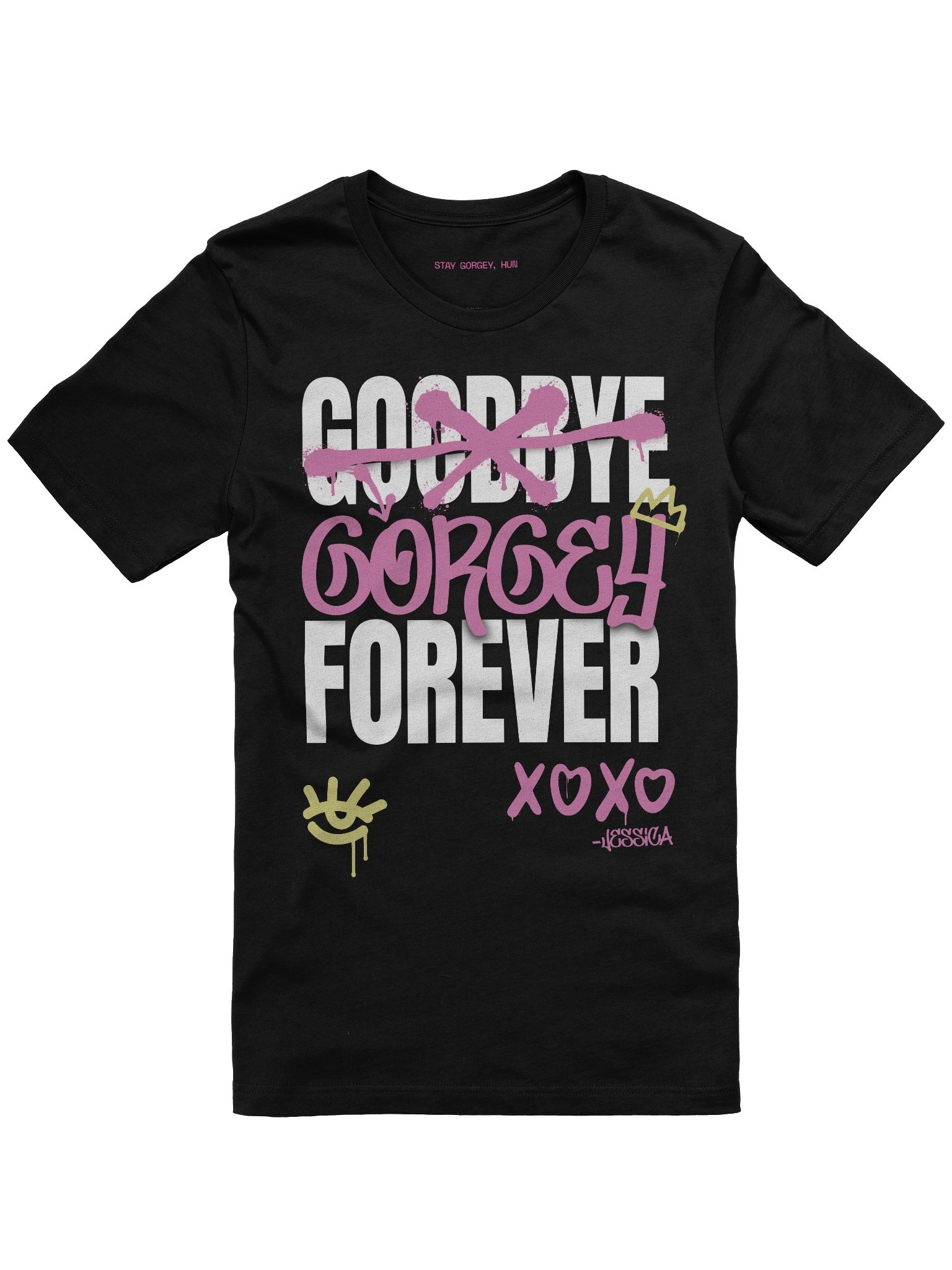 GORGEY FOREVER - WHITE TEXT TSHIRT product image (1)