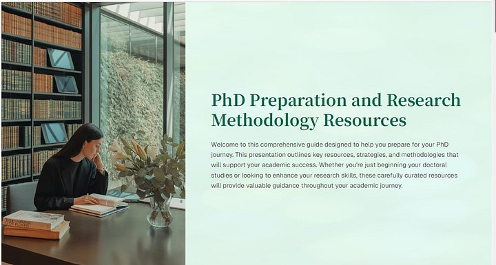 PhD Preparation and Research Methodology Resources product image (1)