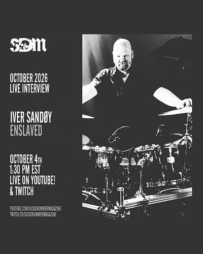 This Sunday at 1:30 PM EST I will be interviewing Iver Sandøy of Enslaved live on YouTube and Twitch TV. We will be talking a...