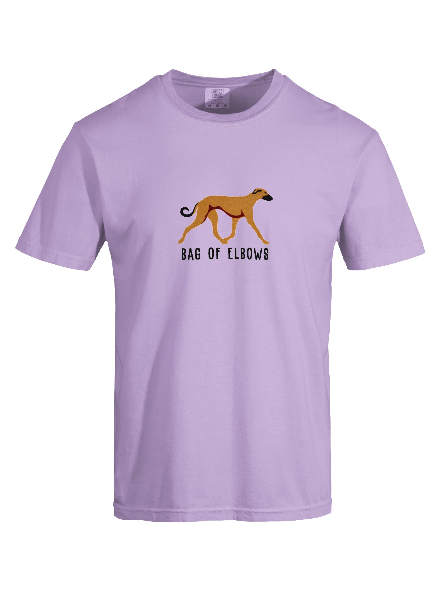 Bag of Elbows T-Shirt(Embroidered) of a Sloughi(Tan) product image (10)