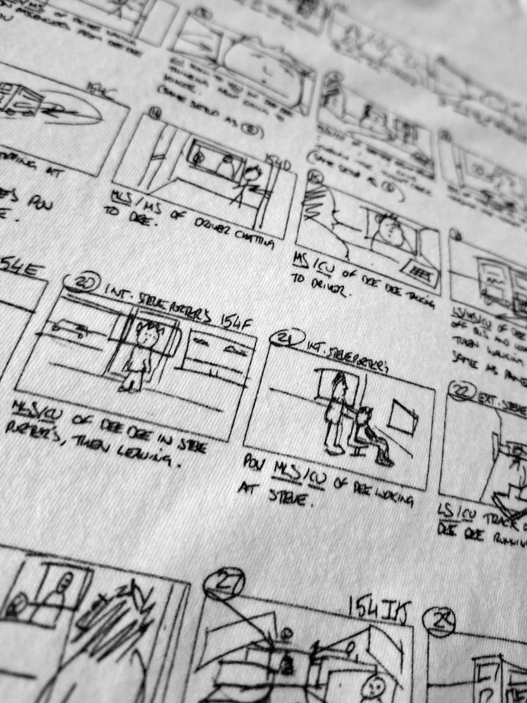 Yoker Storyboard Softstyle (Black Lines) T-Shirt product image (4)