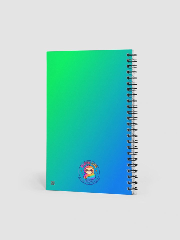 Burger Goals – Funny Sloth Notebook with Burger Art | Sloths Having Snacks Collection product image (2)