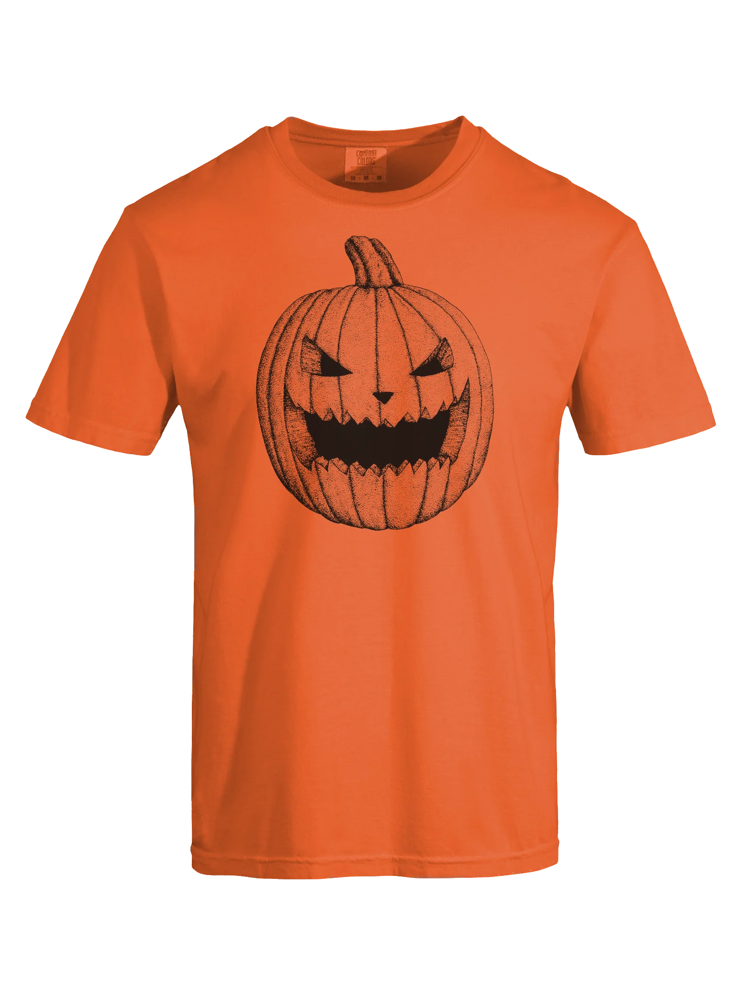 Burnt Orange Jack-O-Lantern Heavyweight Tee product image (7)
