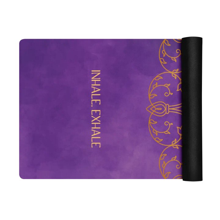 Inhale Exhale Violet Mandala Yoga Mat product image (1)