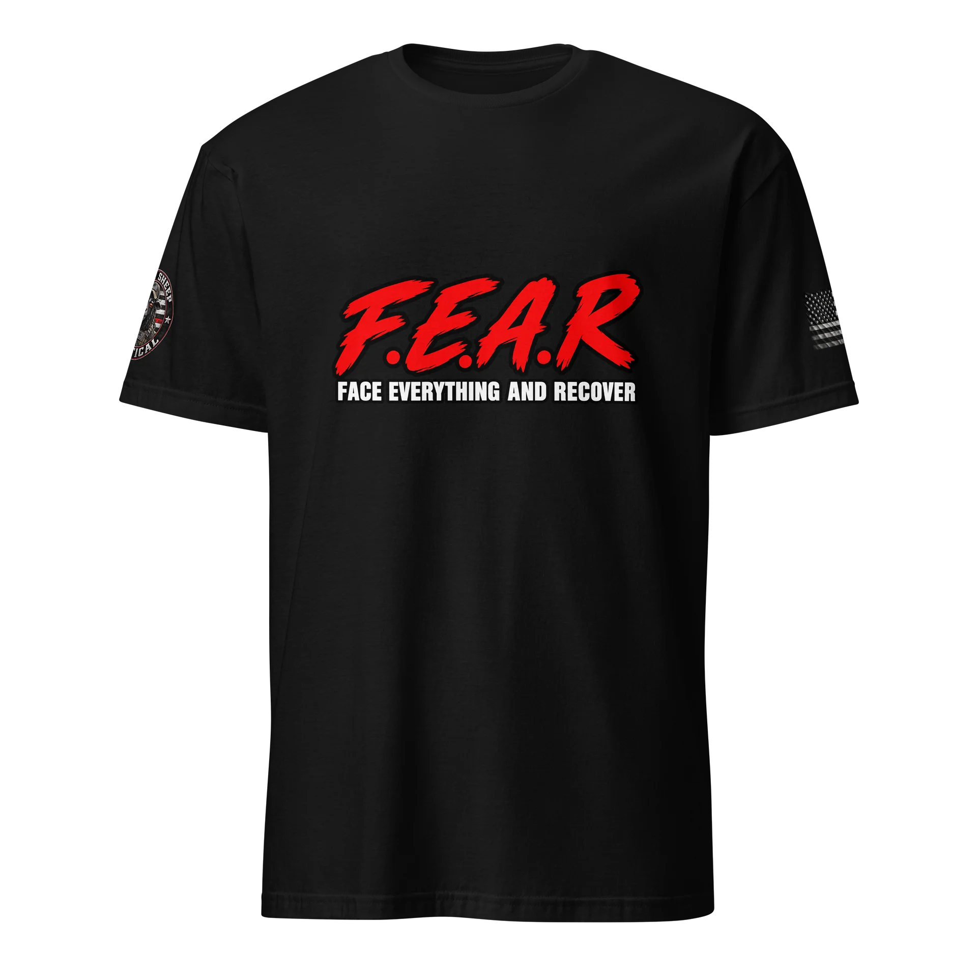 FEAR BLACK COTTON GILDAN SHIRT product image (1)