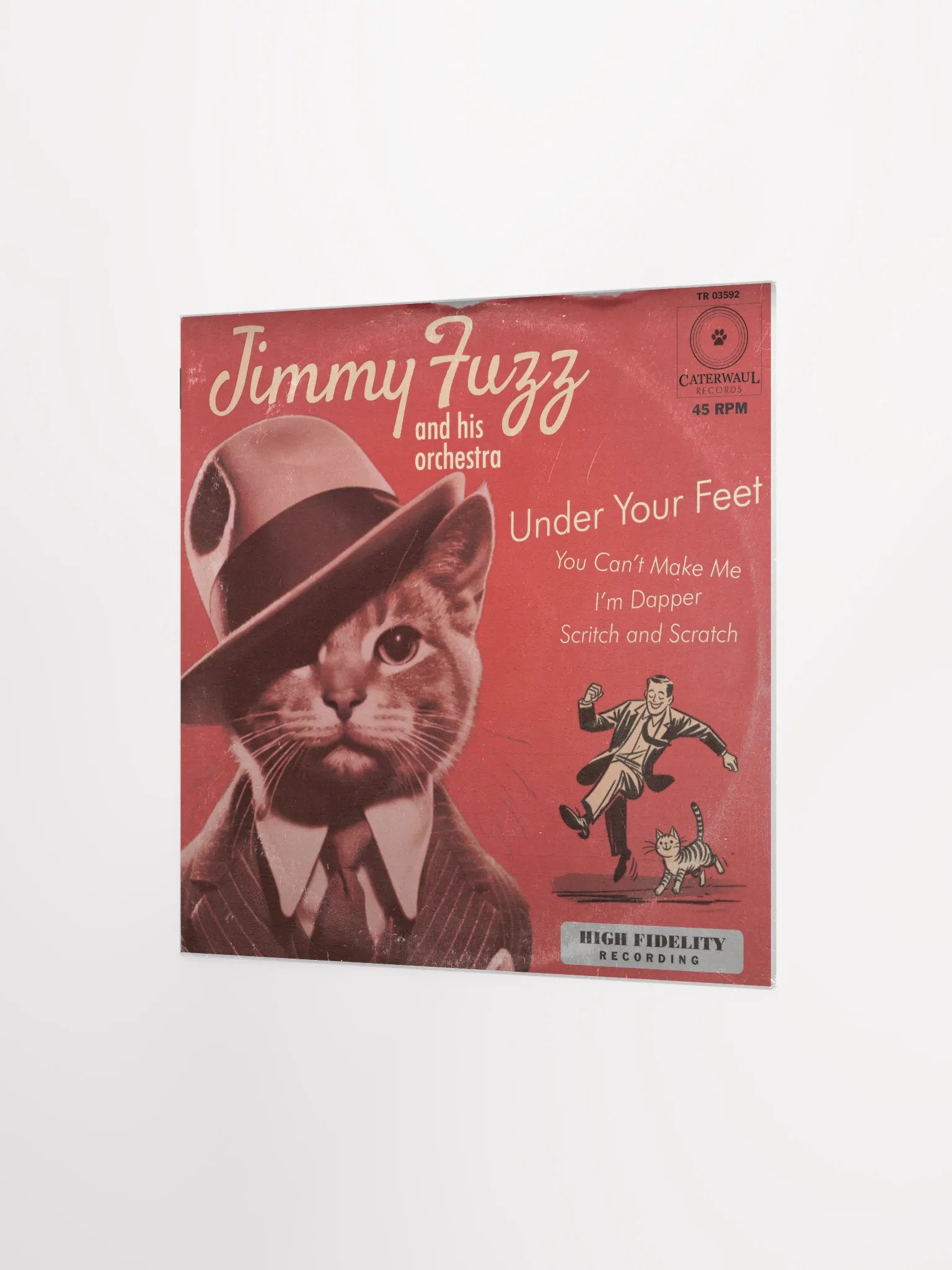 Jimmy Fuzz poster - Under Your Feet album jacket (front) - 12