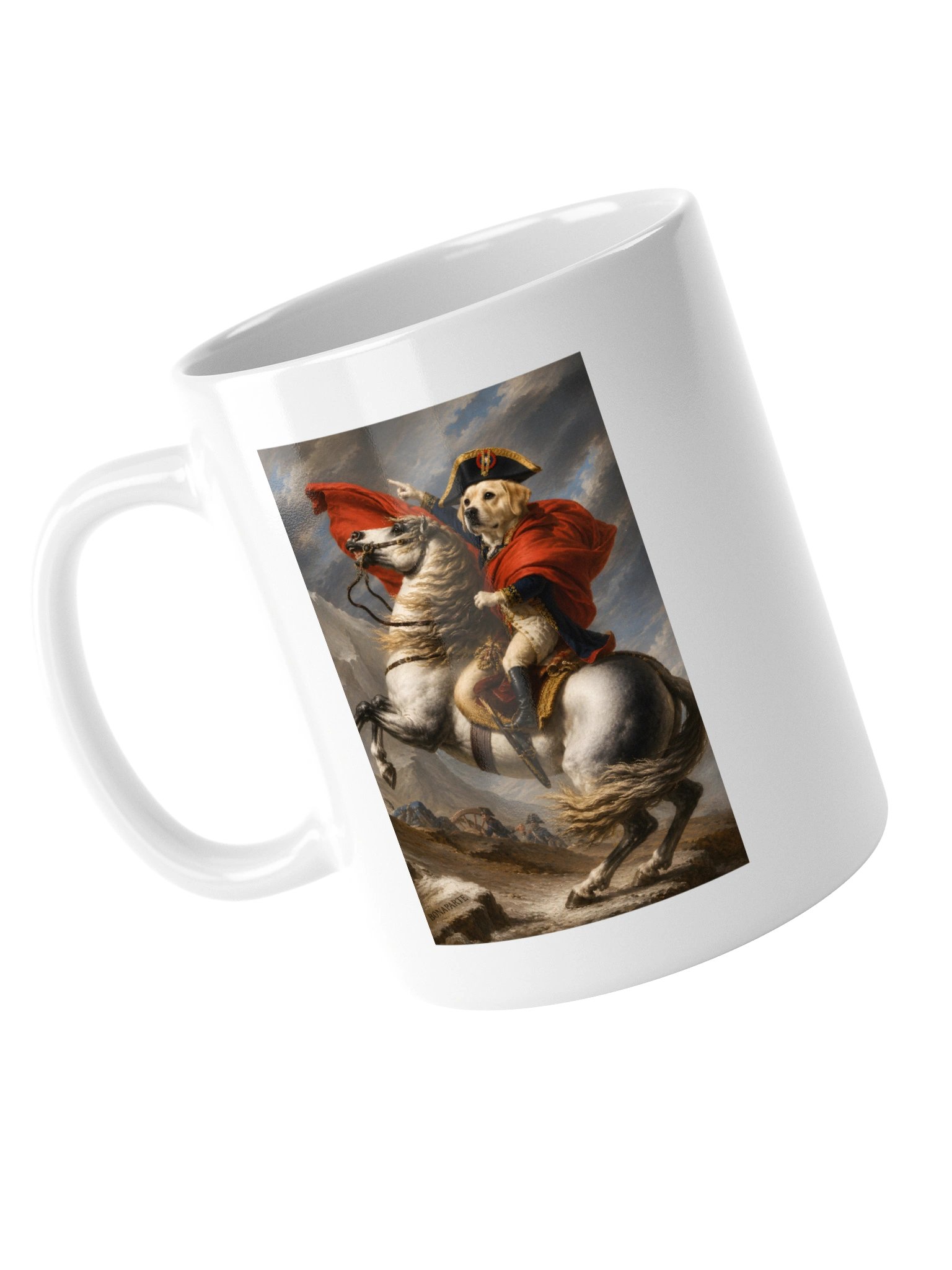 Labrador Retriever Napoleon Crossing the Alps Mug product image (5)