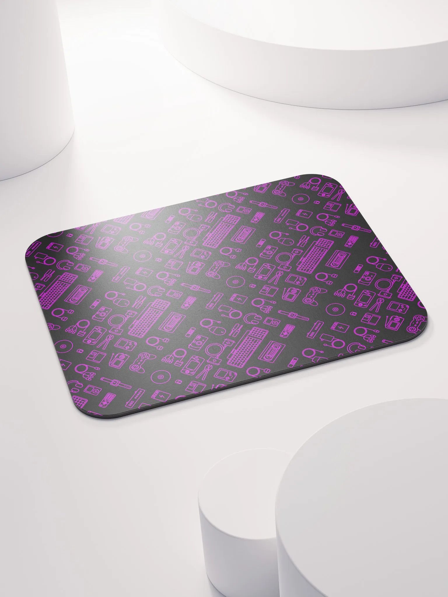 Neon Purple Devices Mouse Pad (Classic) product image (4)