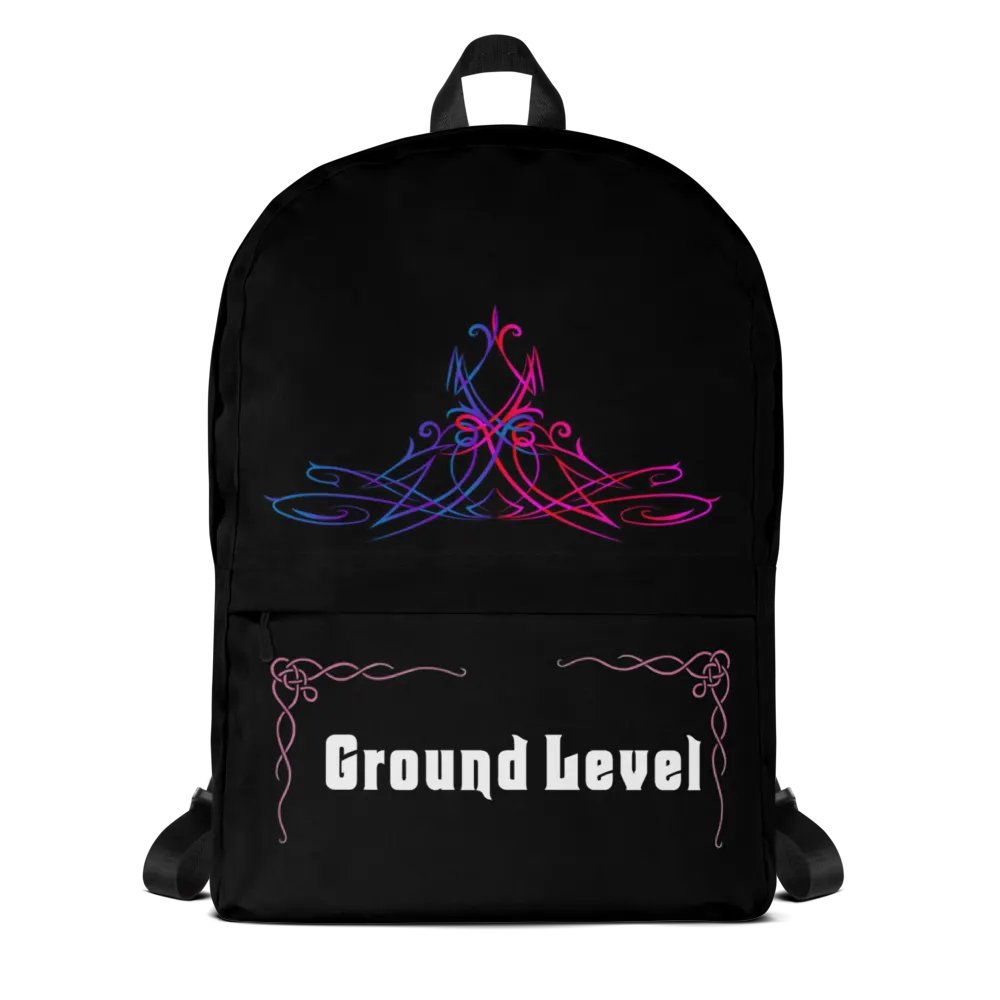 Blk & Pnk Back Pack with Pocket product image (2)
