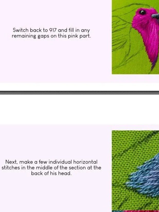 PDF Christmas embroidery pattern bundle, robin and holly product image (5)