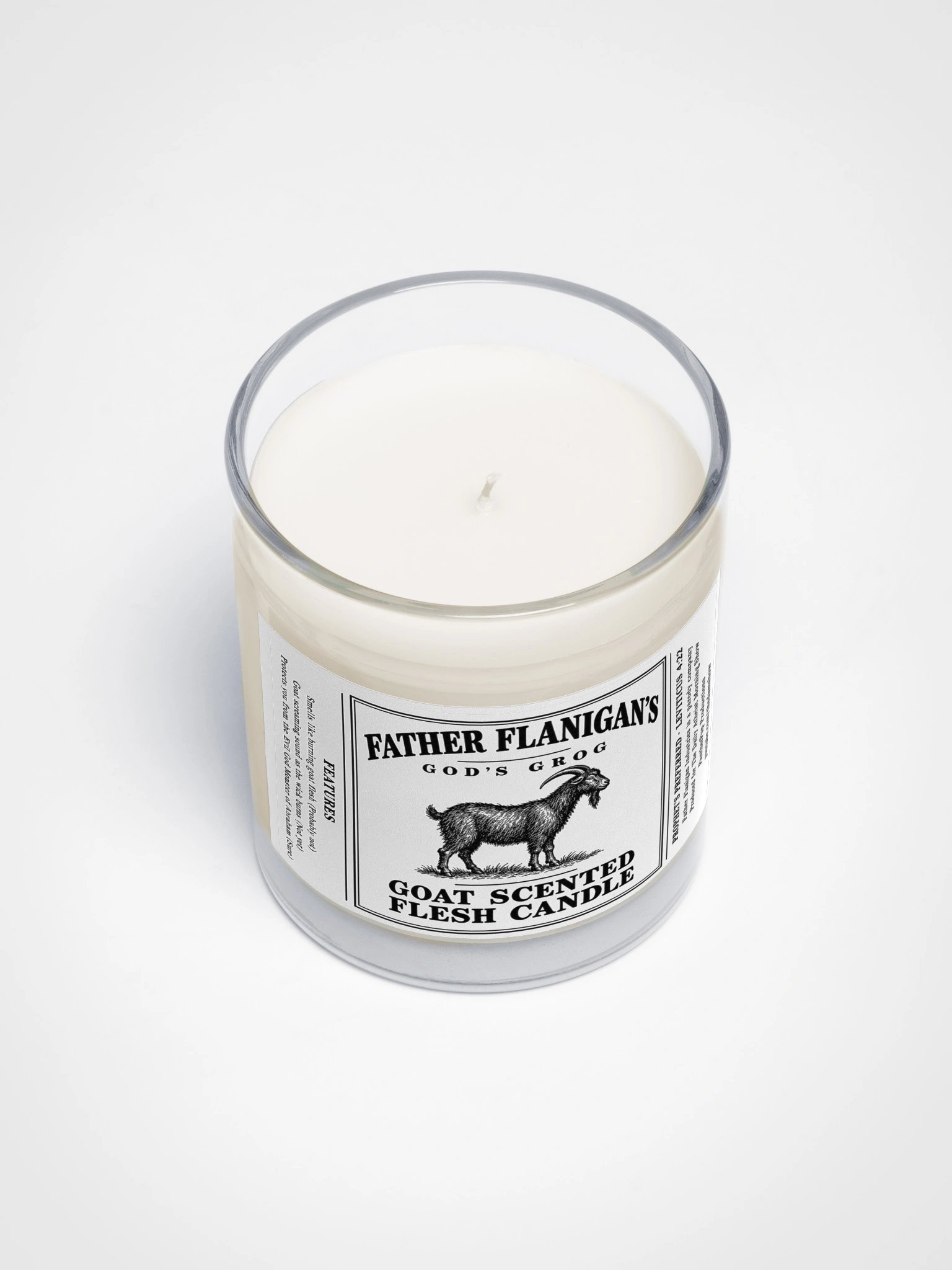 Father Flanigan's Goat Scented Flesh Candle | Funny Atheist Gift product image (3)