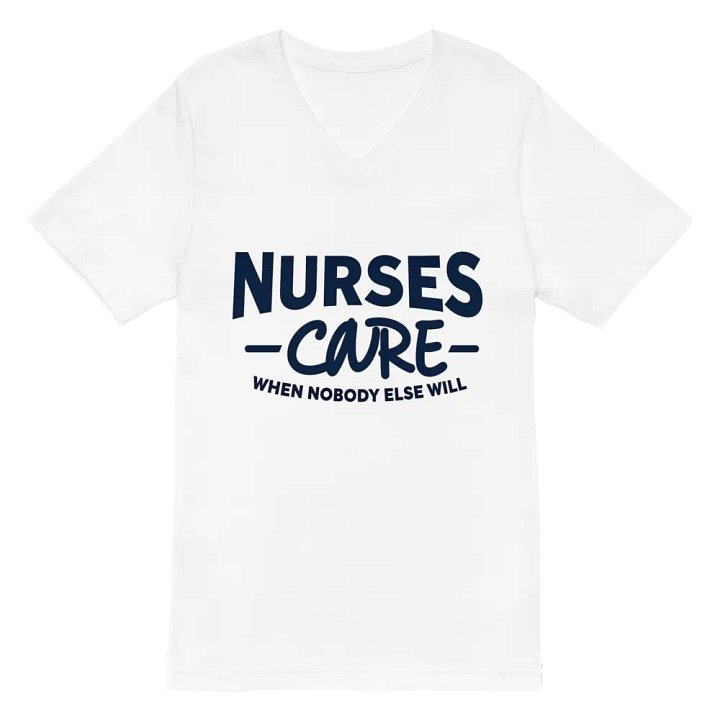 Nurse's Care V-Neck Tee product image (2)