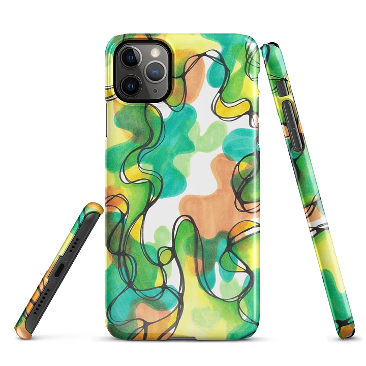 Retro Blobs iPhone case product image (5)