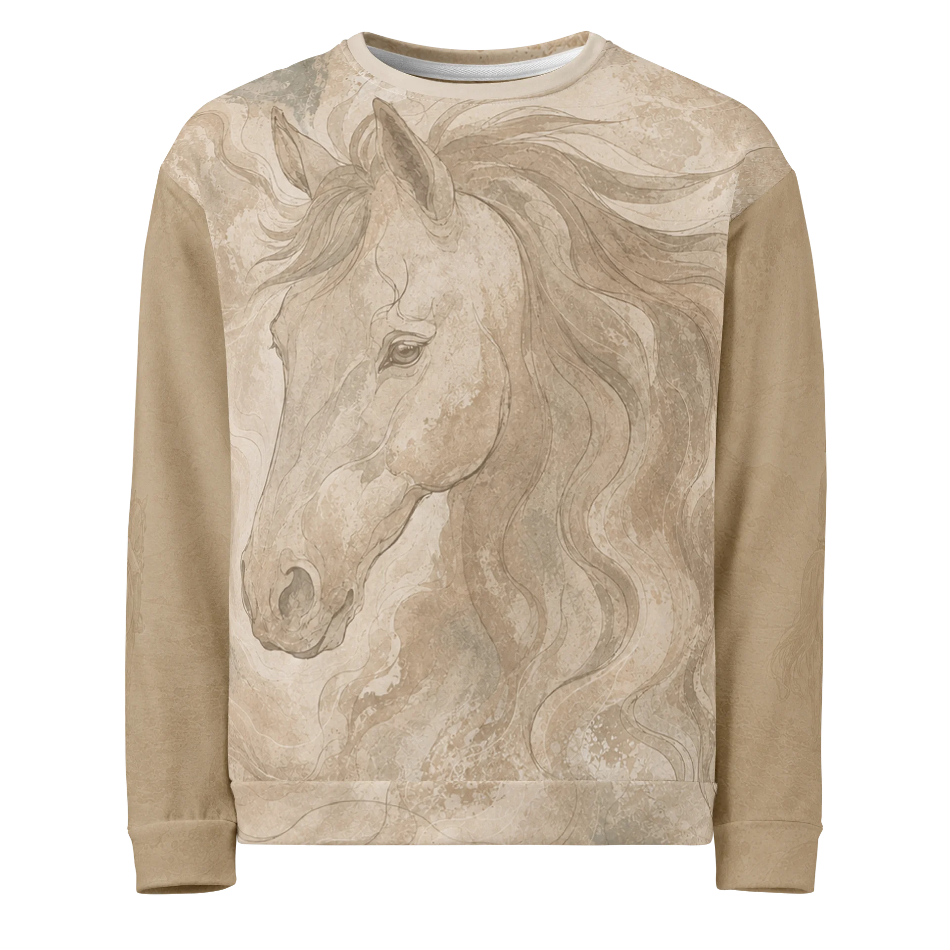 The Rider's Portrait Sweatshirt | Equestrian Horse Art Crewneck product image (1)