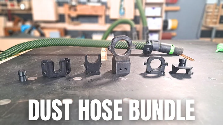 Dust Hose Accessory Bundle. STL 44 separate 3D print files. product image (1)