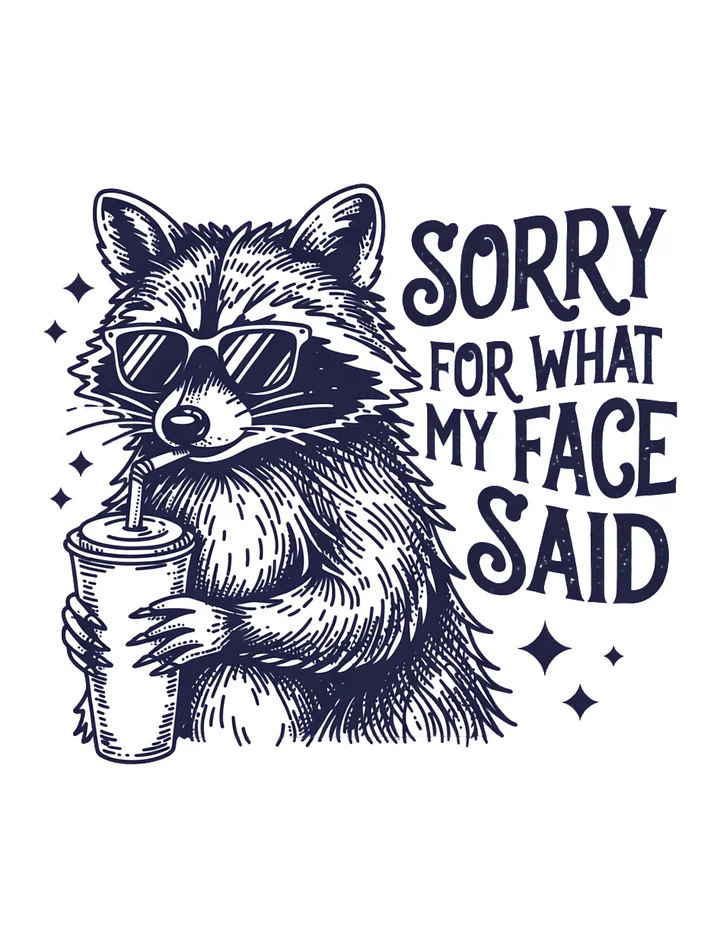 Sorry for What My Face Said Tee product image (1)
