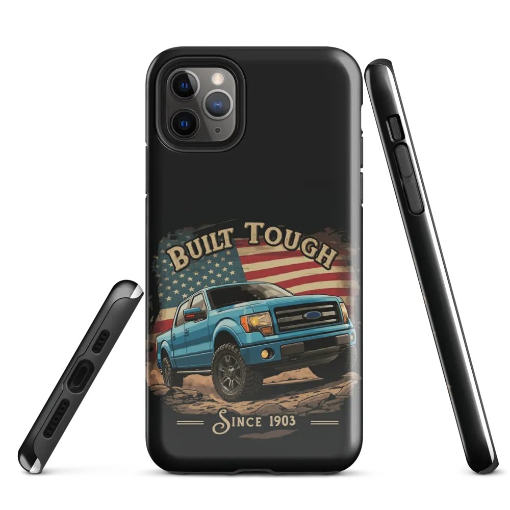 American Built Pickup Tough iPhone Case product image (1)