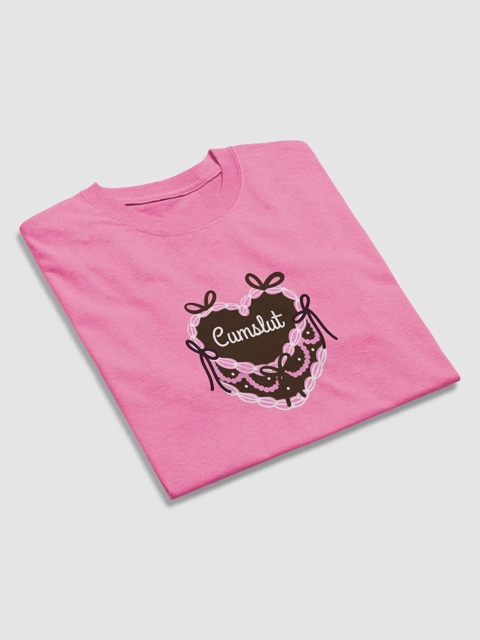 Cumslut printed T-shirt product image (3)
