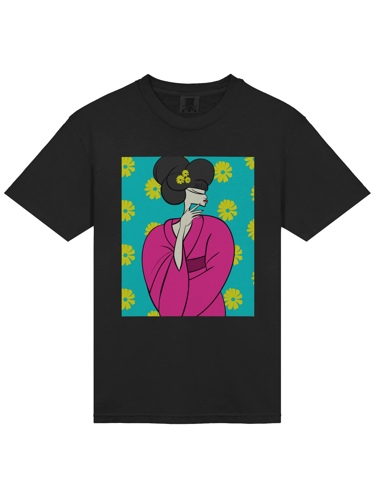 T-shirt: Bold Flower Japanese Geisha product image (3)