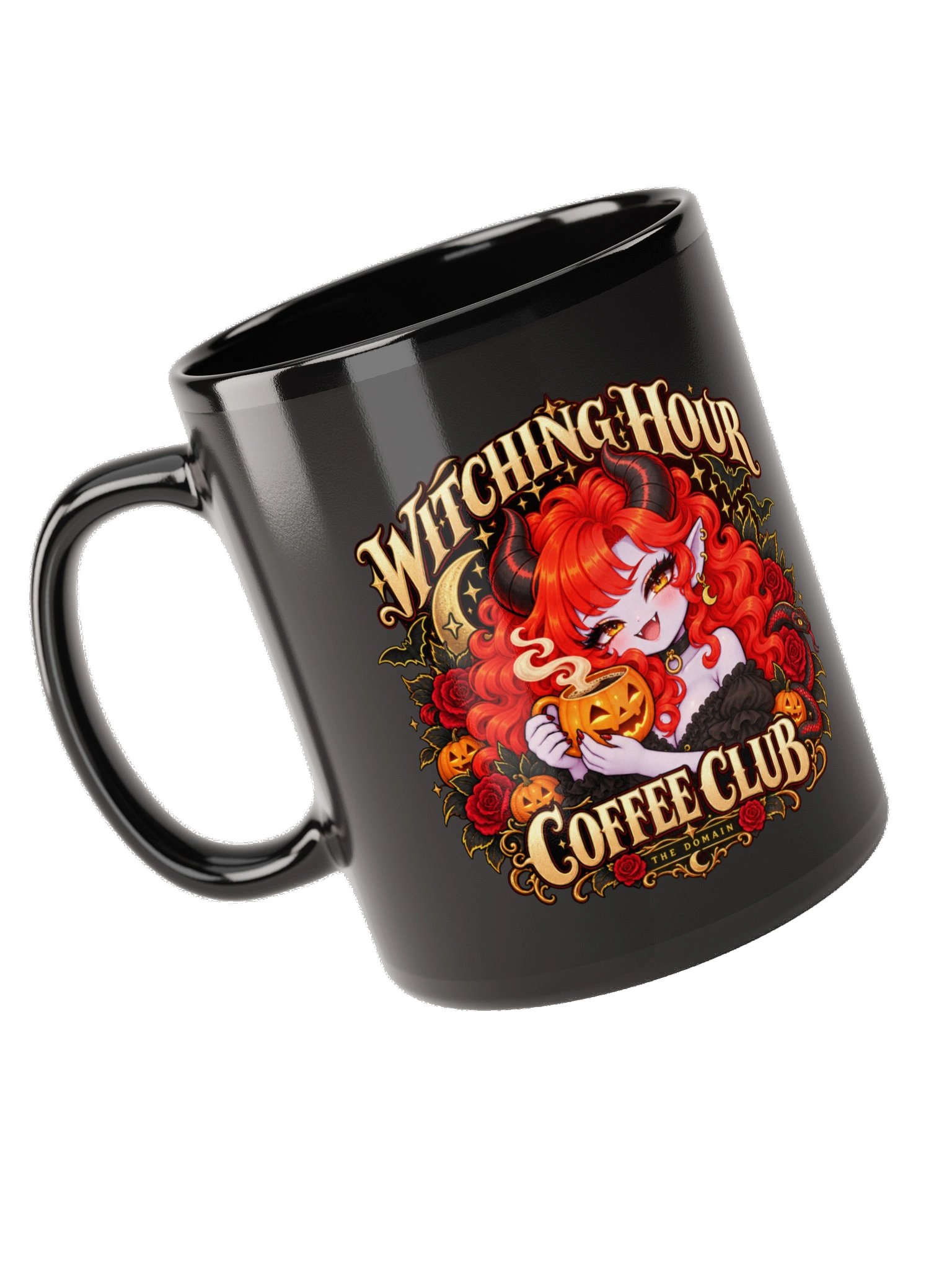 Witching Hour Coffee Club Black Glossy Mug product image (9)