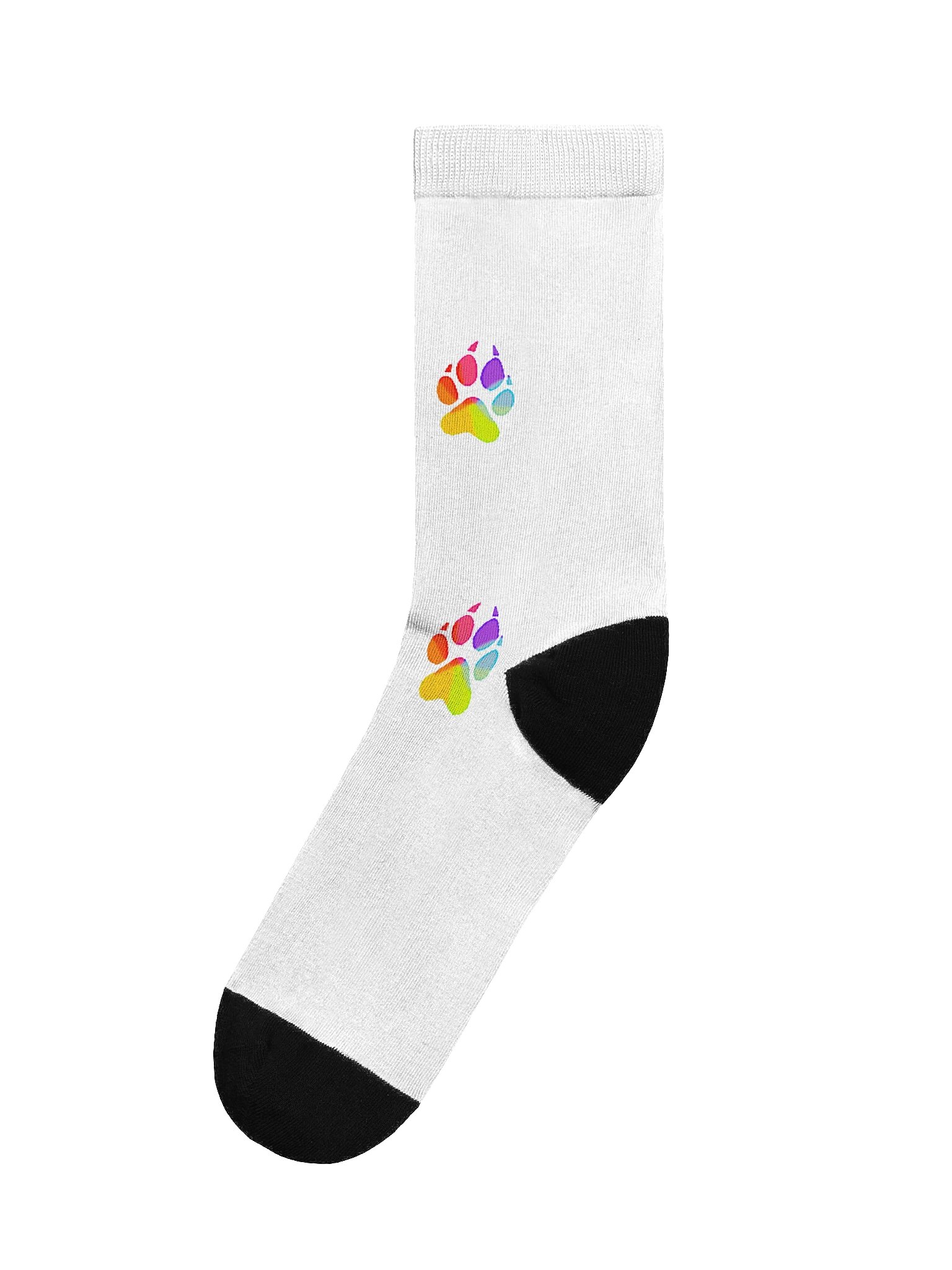 Rainbow paw socks product image (1)