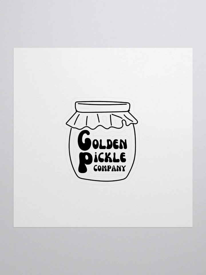 Golden Pickle Jar Logo Kiss Cut Stickers product image (1)