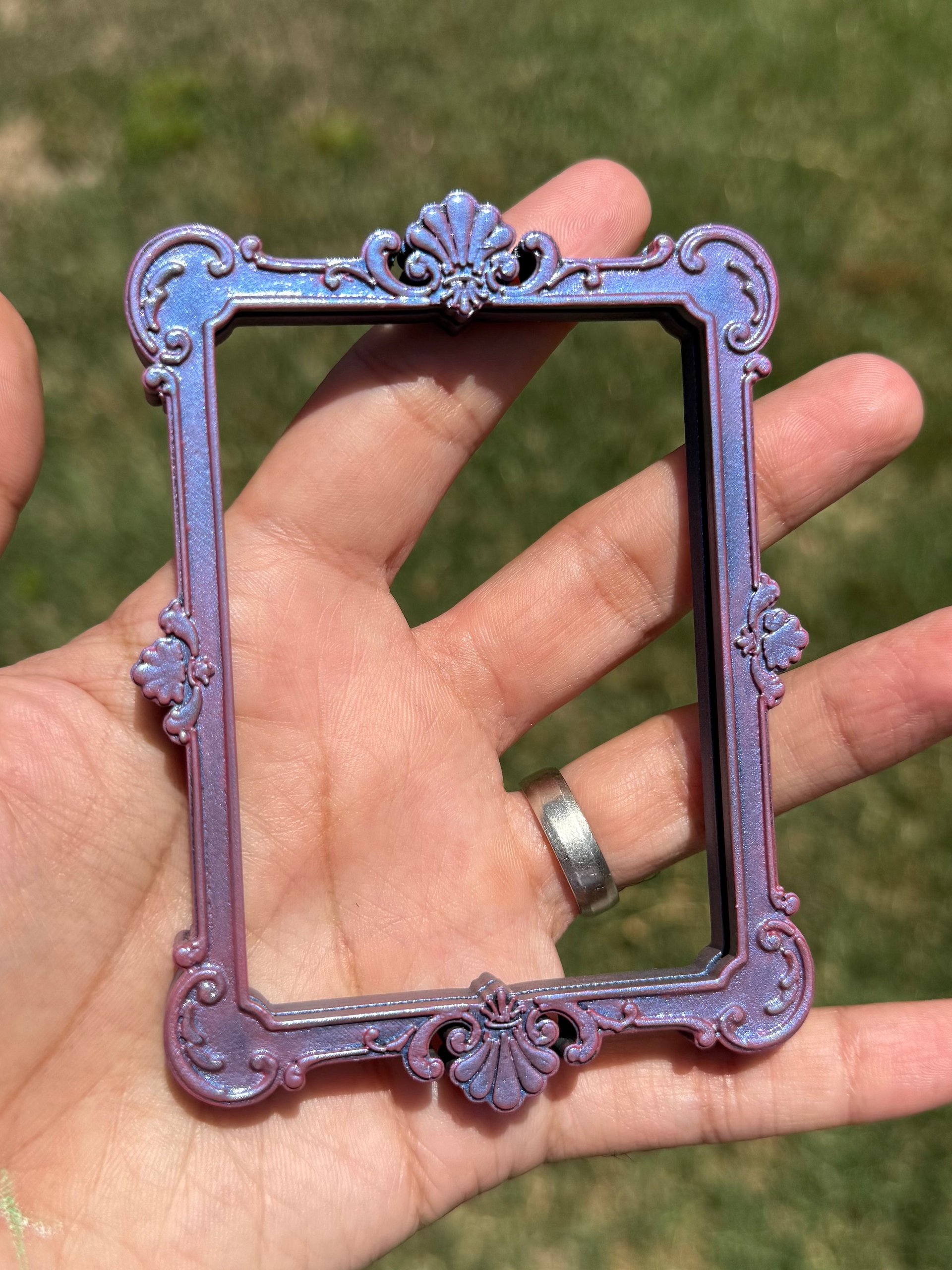 Baroque ACEO Frame (Purple/Blue Color Shift) product image (1)