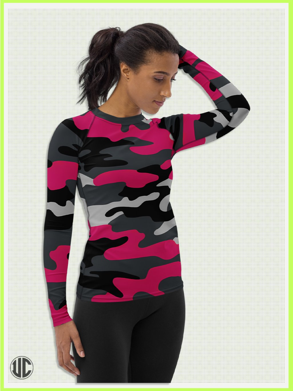 Savage Pink Camo – Women’s Rash Guard product image (1)