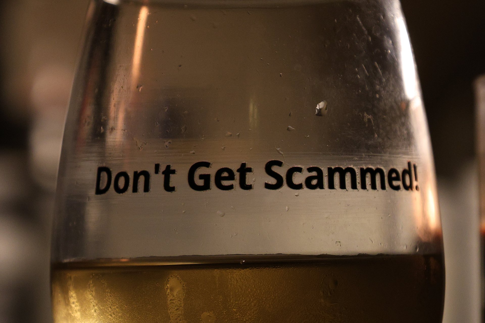 Don't Get Scammed! - Stemless Wine Glass product image (6)