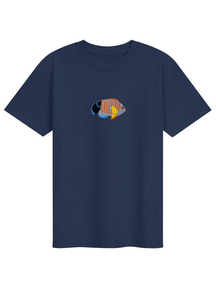 Eibli Angelfish Embroidered Shirt | Orange-Lined Dwarf Angelfish Reef Fish Tee | Saltwater Aquarium Apparel product image (9)