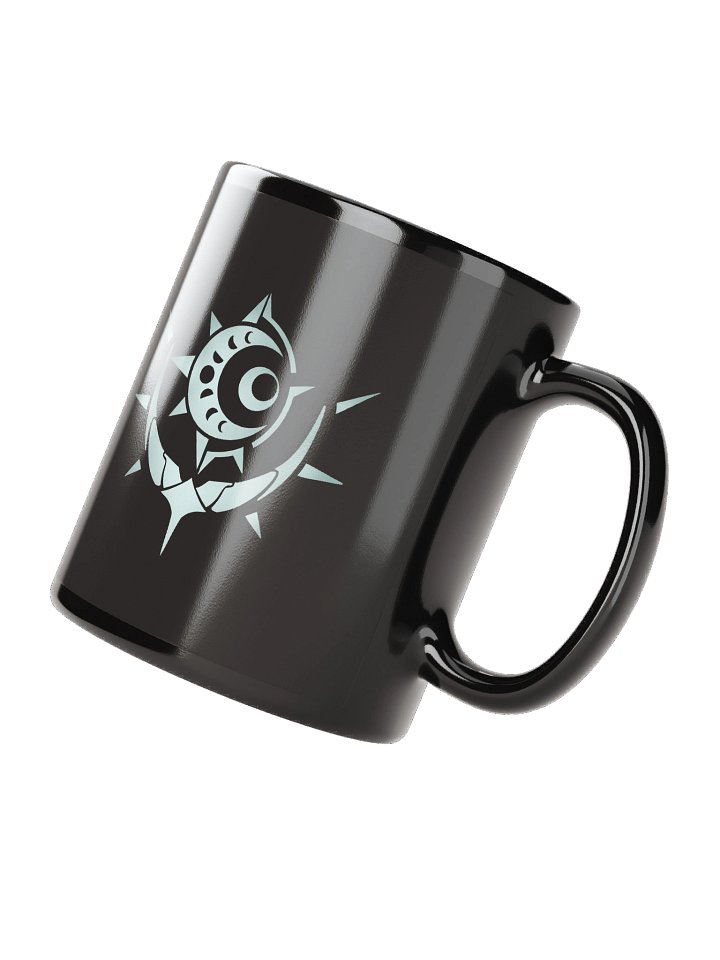 Glossy Mug (black) - Moon Mark Design product image (2)