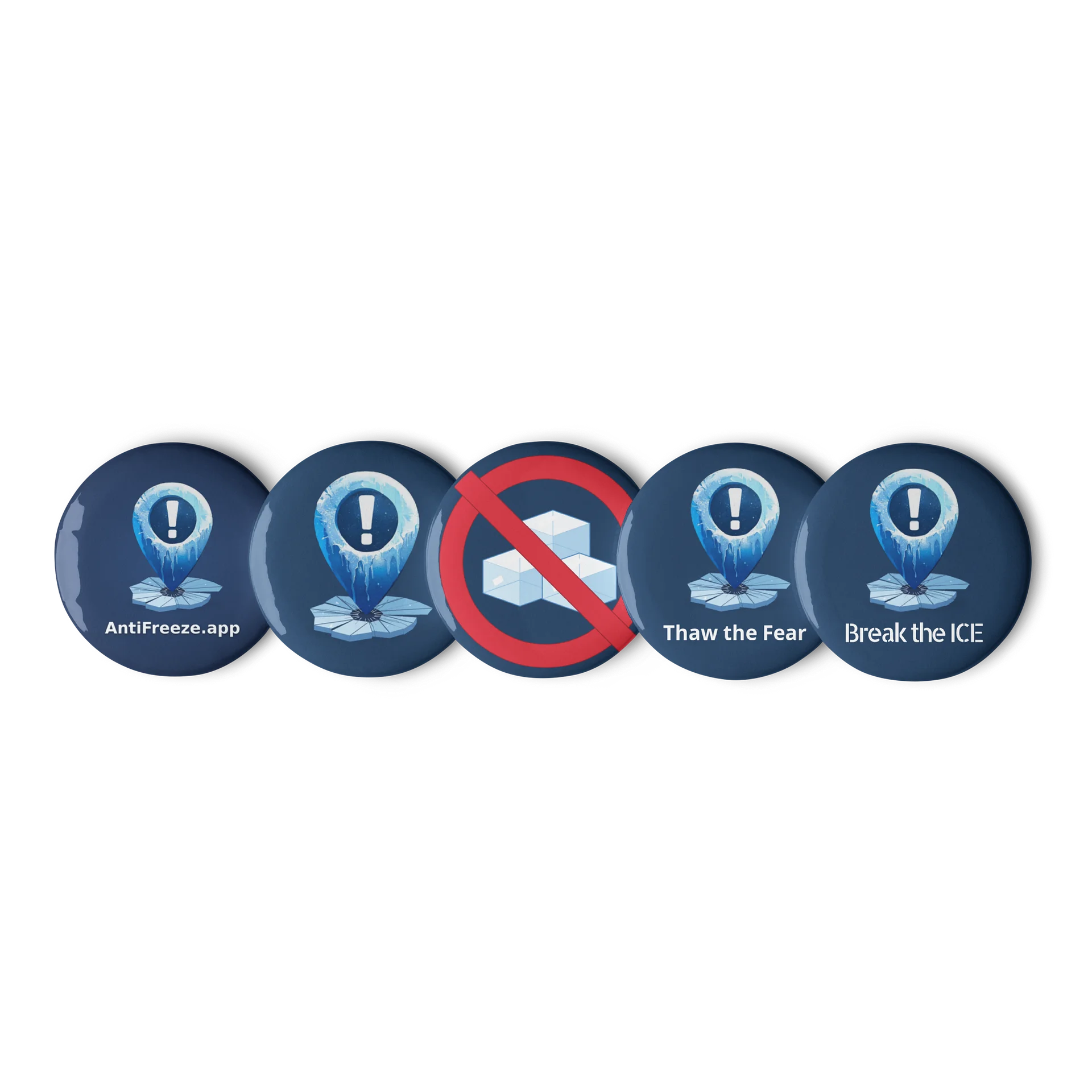 AntiFreeze Button Pack - 5 Pins product image (1)