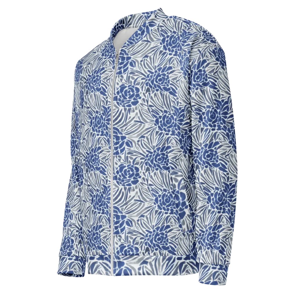 Blue Roses Bomber Jacket product image (3)